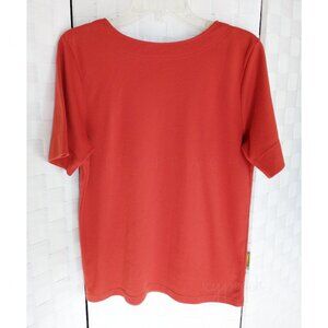 Weekenders T-Shirt Medium Orange Vintage 90s Preppy Coastal Grandma Lagenlook